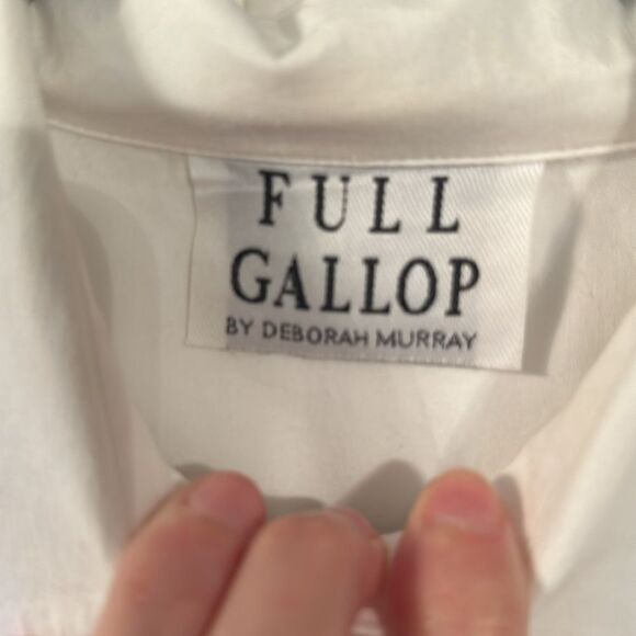 Vintage Full Gallop by Deborah Murray Horse Equestrian Button down - Picture 4 of 6